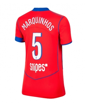 Billige Fotballdrakt Paris Saint-Germain Marquinhos #5 Replika Tredjedrakt Dame 2025-26 Kortermet Billige Fotballdrakt Paris Saint-Germain Marquinhos #5 Replika Tredjedrakt Dame 2025-26 Kortermet